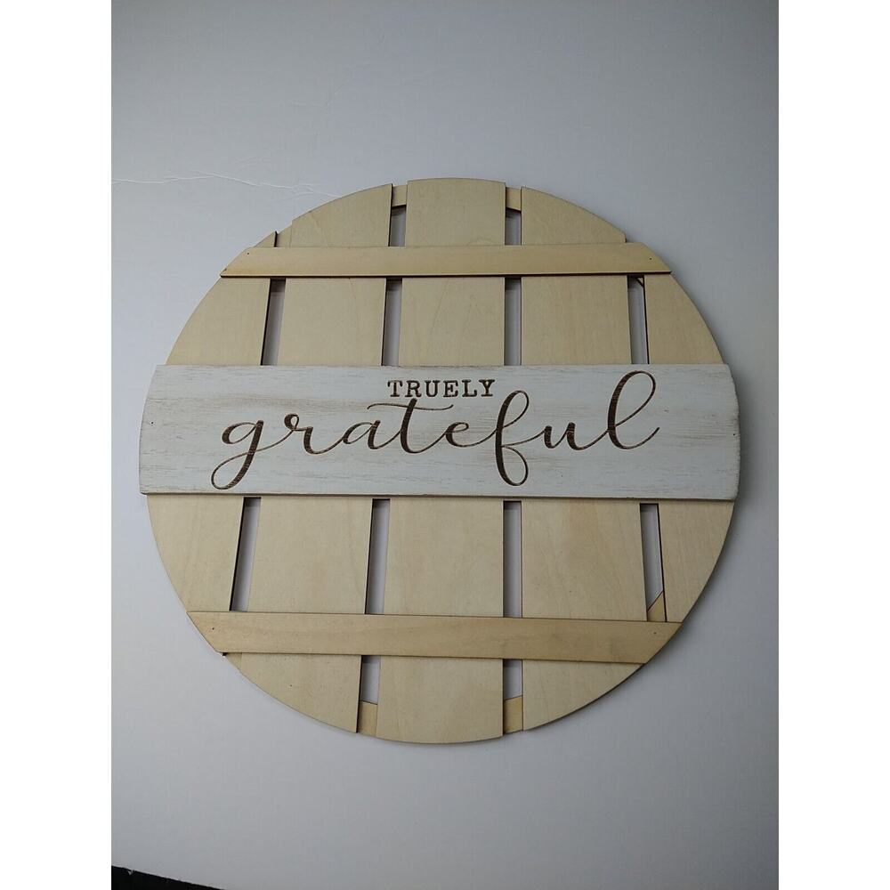 $ Truly Grateful Wall Decor Farmhouse Modern Minimalist